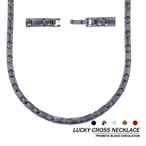 Women necklace, male necklace, black necklace,cross necklace, magnetic therapy necklace, energy necklace, holiday gift necklace