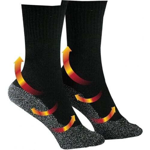 1 pair 35 Degrees Winter Thermal Socks Aluminized Fibers Thicken Super Soft Comfort Socks Keep Foot Warm Thermosocks