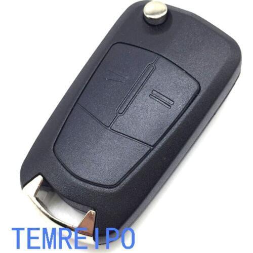 10pcs/lot Car key for Opel Vectra C Astra H Corsa D Zafira 2 button replacement remote control key case fob