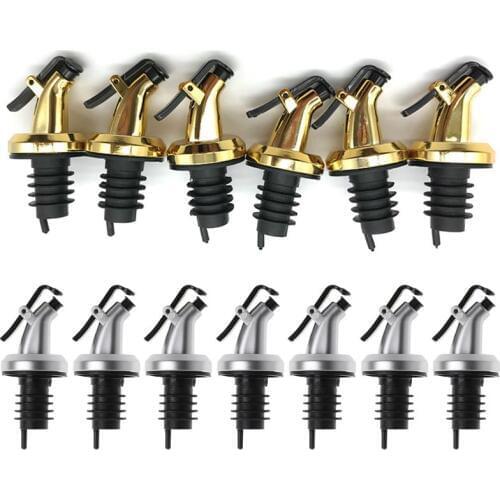 12pcs Oil Sprayer Liquor Dispenser Wine Pourers Flip Top Beer Bottle Cap Stopper Leak Proof Pourer Kitchen Accessories