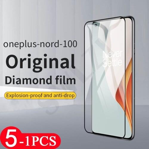 5/3/1Pcs cover for oneplus 6 6T Nord N10 N100 7 7T 8 8T plus 9 pro 9R 9E tempered glass protective phone screen protector film