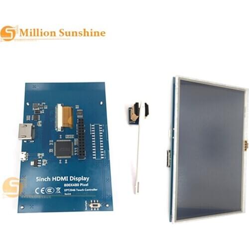5 inch Raspberry pi 2/3 LCD display touch screen 5inch HDMI LCD 800*480