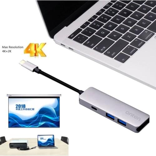 4K Type C To TV Minitor HDMI-compatible Video Converter Cable Adapter USB 3.0 HUB for MacBook PC for Samsung Galaxy S10 S9 S21