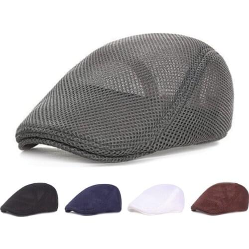 New Fashion Spring Peaky Blinders Mesh Beret Summer Men Breathable Berets Caps for Women Touring Cap Unisex Outdoor Sport Hat