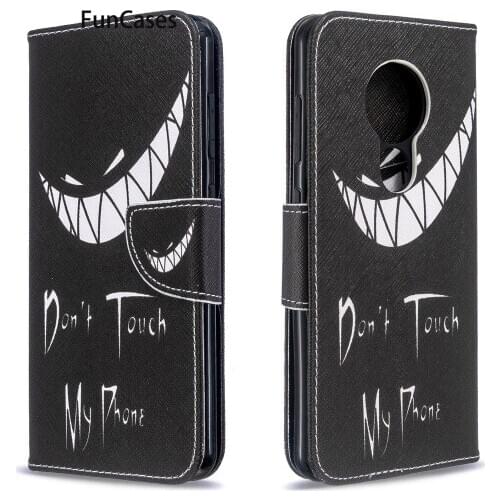 Smiley Wallet Cases For cellular Nokia 7.2 Phone Covers Positivo PU Leather Flip Wallet Phone Pouch sFor Etui Nokia carcaso 6.2
