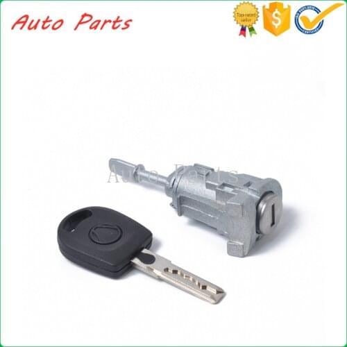 Car door lock cylinder aluminum alloy lock cylinder left 604837167 right 604837168 for V W POLO Bora GOLF for AUDI A6 for SKODA