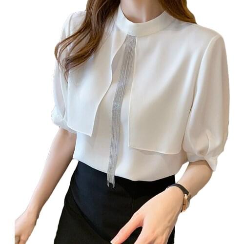 Cheap wholesale 2021 spring summer autumn new fashion casual ladies work women Blouse woman overshirt female OL Py1407
