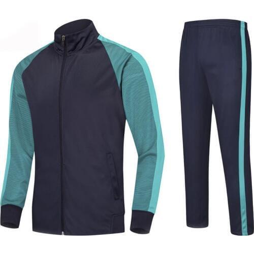 Kids Womens Long Sleeve Football Uniform Suit Mens Sports Competition Training Jersey Autumn Winter Cycling Running Sportswear