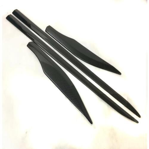 For Toyota C-HR C HR CHR 2016 2017 2018 Door Body Side Trim Cover Molding ABS Carbon Fiber Chrome Car Accessories Auto Styling