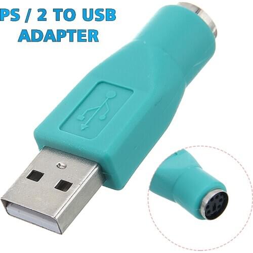 New Arrival USB to PS/2 Converter Adapter PS/2 Female to USB 1.1/2.0 Male Connector for PC Keyboard Mouse Mice