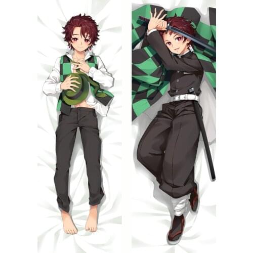 Kimetsu no Yaiba Demon Slayer Kamado Tanjirou Cosplay Dakimakura Hugging Body Pillow Case Gift