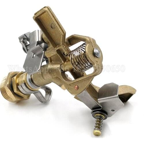Brass Impact Sprinkler Head, Sprinkler Nozzle Farm Sprinkler Head Irrigation, Brass Impulse Traveling Sprinkler For Watering