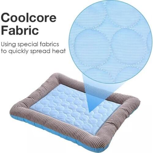 Summer Dog Mattress Cat House Chihuahua Warm Ice Silk Nest Small And Medium Pet Pad Sleeping Mats French Bulldog Pitbull Pug