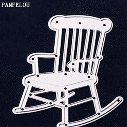 PANFELOU Metal craft The Deck chair paper die cutting dies for Scrapbooking/DIY Easter wedding Halloween cards