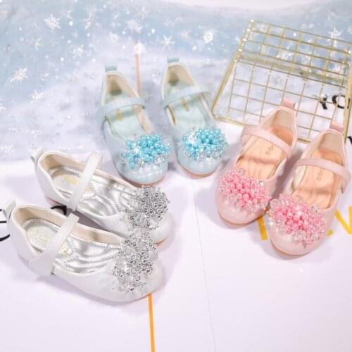 2021 New fashion girls crystal shoes comfortable princess shoes school dance shoes Party performance shoes Sweet gift