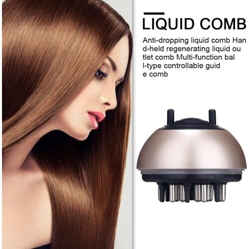 Washable Anti Off Handheld Salon Regrowth Essential Oil Liquid Guiding Comb Hair Growth Serum Oil Apply Hair Care Portable tool