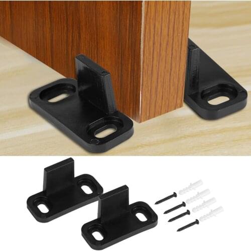 1Set Adjustable Sliding Door Bottom Floor Guide Clip for Barn Door Hardware with Screws Hardware Accessories Sliding Floor