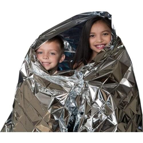 Emergent blanket lifesave dry outdoor first aid survive thermal warm heat rescue mylar kit bushcraft treatment camp space foil