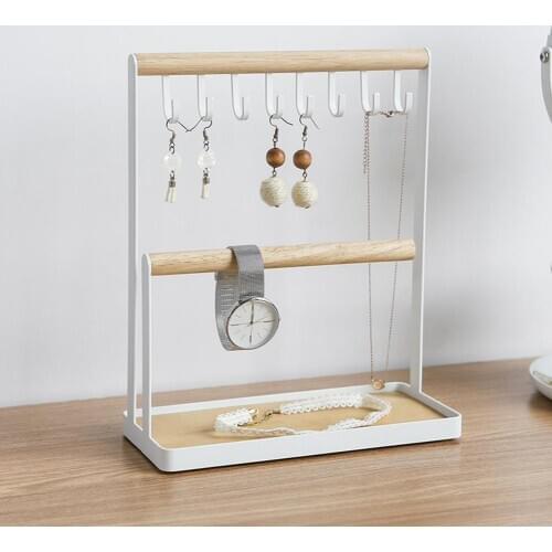 Jewelry Stand Desk Holder Hanging Necklace Bracelet Ring Watch Storage Organizer Ear Studs Pendant Bracelet Rack Display Stand