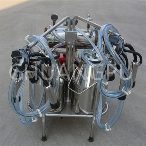 Double Bucket Diesel Engine Portable Milking Machine for Cow/Cattle/Goat/Buffalo/Sheep/Camel
