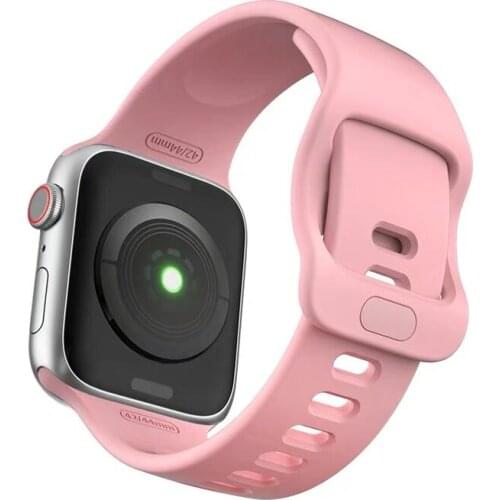 Strap For Apple Watch band 5 38mm 42mm for iWatch 5 4 band 44mm 40mm Sport Silicone belt Bracelet for Apple watch 5 4 3 2 loop