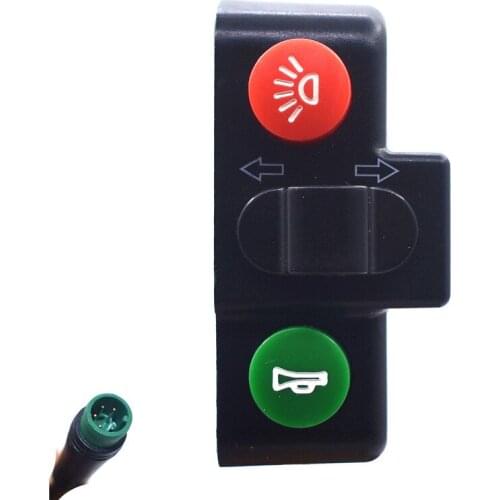 Electric Scooter Handlebar Headlight Horn Turn Signal Switch Replacement for KUGOO M4 PRO Electric Scooter Accessories 5 pin