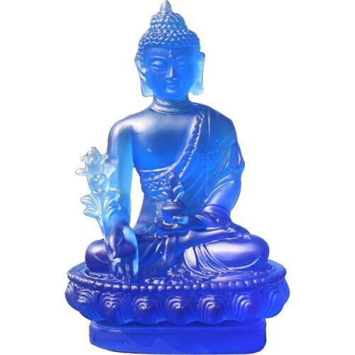 Resin Craft Buddhism Adornment Buddha Statue Tathagata Statue Thailand Yoga Mandala Buddha Sculptures Amitabha Buddha ornaments