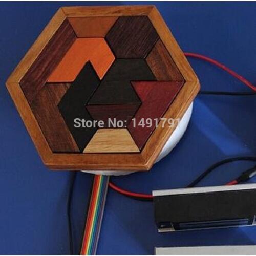 Takagism game intelligence puzzle props for real room escape ,ten piece puzzle to open the door/ finish jigsaw puzzle