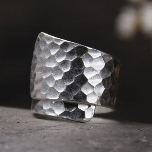 Thailand silver by hand Playing on the glossy female paragraph 925 sterling silver ring ring fashion and personality