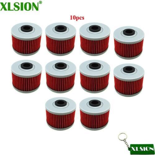 XLSION 10pcs Fuel Oil Filter For Honda CBX 250 250RSE ATC250ES CRF250L CB300F CB400 CB400F Filter Wild Motocross