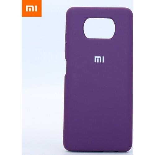 Original Xiaomi Mi Poco X3 NFC Silky Soft-Touch Liquid Silicone Phone Protective Cover Case for Poco X3 with logo