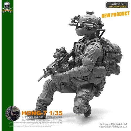 1/35 Figure Resin Soldier Of Us Seals Model Kits Hong-07