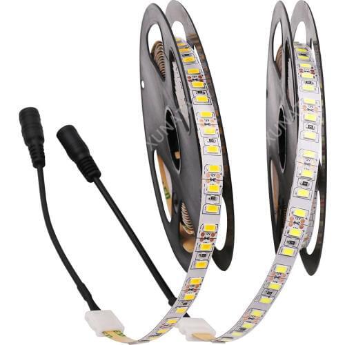 1M 2M 3M 4M 5M LED Strip Light 12V 5630 SMD 120led/m Flexible LED Tape with DC connector Non-waterproof Cold White/Warm White