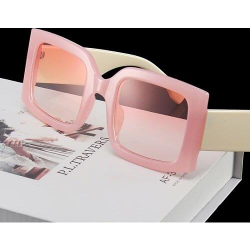 2021 Brand Design Luxury Women Sunglasses Classic Square Vintage Men Sun Glasses Unisex Transparent Plastic Glasses Uv400