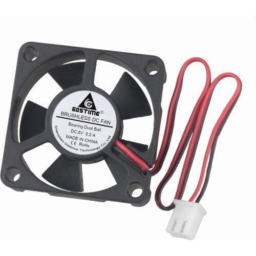 5 Pcs Gdstime DC 5V Two Ball 35x35x10mm Brushless Cooler Micro Cooling Fan 35mm x 10mm 3510 3.5cm High Speed