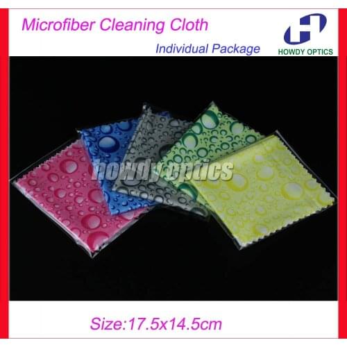 Free Shipping Individual Package Clean Flesh Glasses Sunglass Lens Microfiber Cloth glasses cloth 175x145mm