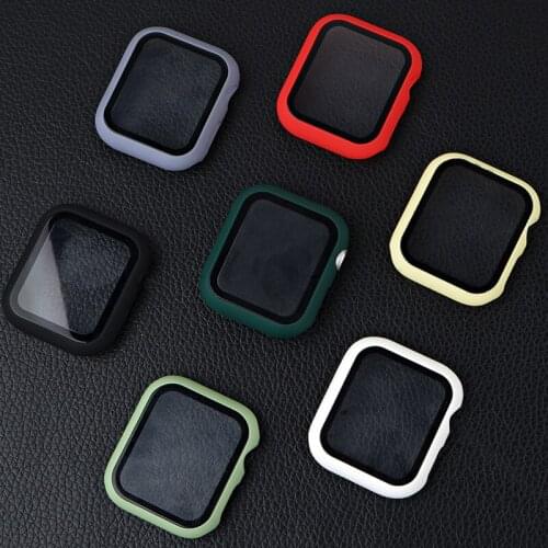 Case For Apple Watch 6 5 SE 44mm 40mm iWatch serie 4 3 Case 42mm 38mm bumper Screen Protector+cover apple watch Accessorie Glass