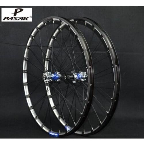 PASAK MTB Mountain Bike Bicycle Milling trilateral CNC bearing hub ultra light wheel wheelset Rim