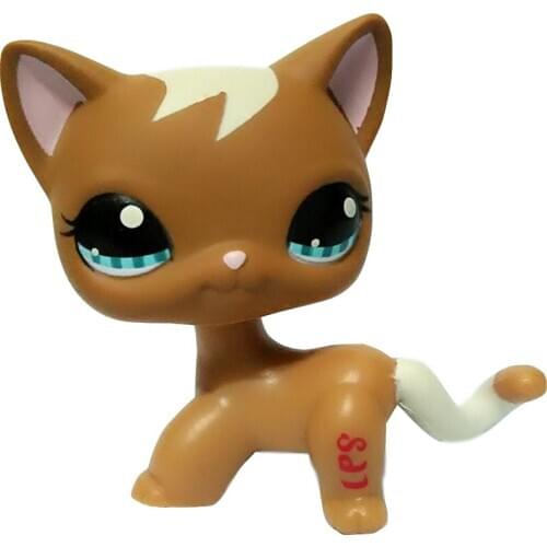 Real Pet Shop Lps Toys Collection Standing Short Hair Cat Old Rare Animal Figure Dog Dachshund Crocker Spaniel Collie Great Dane