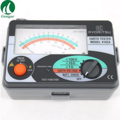 Kyoritsu 4102A Resistance Meter 0-1200 Ohm Earth Tester