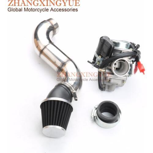 Carburetor Carb + Performance Air Filter For Hond 152QMI 157QMJ GY6 150CC125 CC ATV 125 PD24J Scooter Go Kart Wildfire 24mm