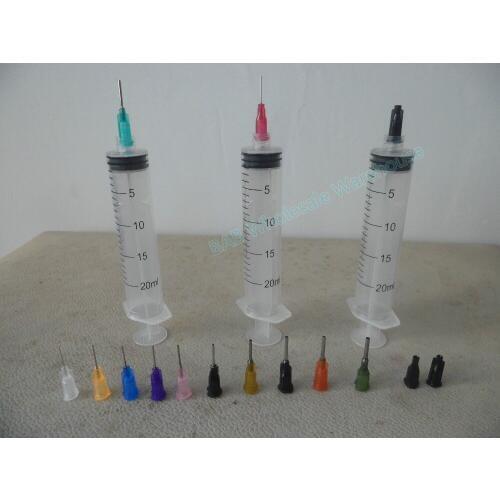 20cc/ML hand gluecraft Liquid Dispensing Glue syringe thick glue E6000 / water-based crystal rhinestone with mixed-size Needle