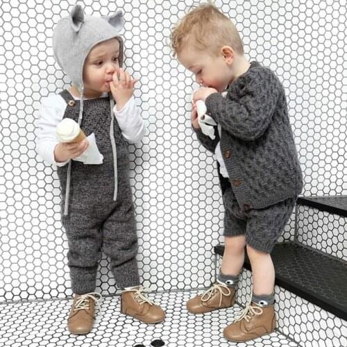 Baby Girls Clothes Spring Baby knitted Romper Set Infant Newborn Baby Girl Cardigan Boys Sweater Cotton Baby Jumpsuit For Girls