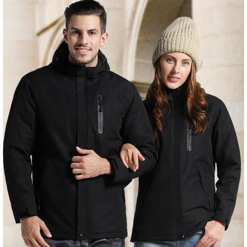 Fast Intelligent Heating Jacket Women&men Winter Thermal Jacket Outerwear Waterproof Windbreaker Parka Warm Winter Coat Women