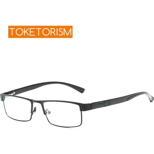 Toketorism metal frame reading glasses for men magnifying eyeglasses women