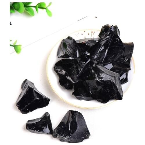 Natural Stone Obsidian Crystal Gravel Irregular Shape Specimen Repair Rock Mineral Healing Stone Gift Home Decor Reiki Aquarium