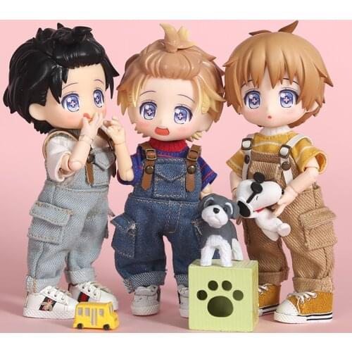 HOUZIWA OB11 Doll Clothes GSC Molly 1/12 BJD Doll Clothes Overalls