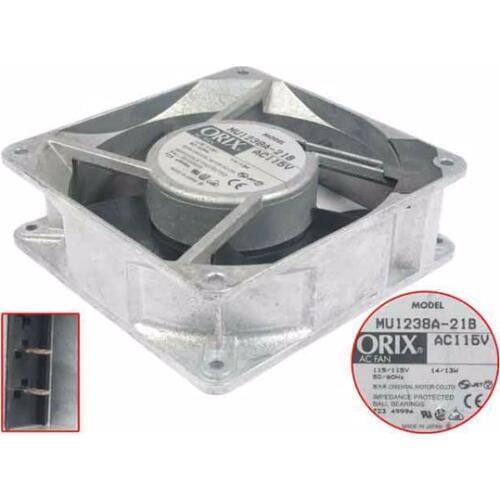 ORIX MU1238A-21B AC 115V 14W 2-piece 120x120x25mm Server Cooling Fan