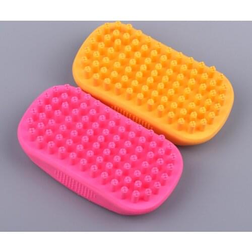 Pet Shower Dog Brush Bath toy Pet Dog Cat Bath Brush Comb Rubber Glove Hair Fur Grooming Massaging Massage Mit