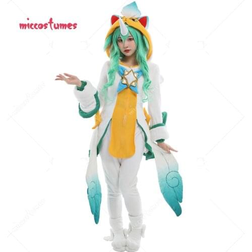 Pajama Guardian Soraka Women Pajama Long Sleeves Halloween Outfit Fullset Jumpsuit